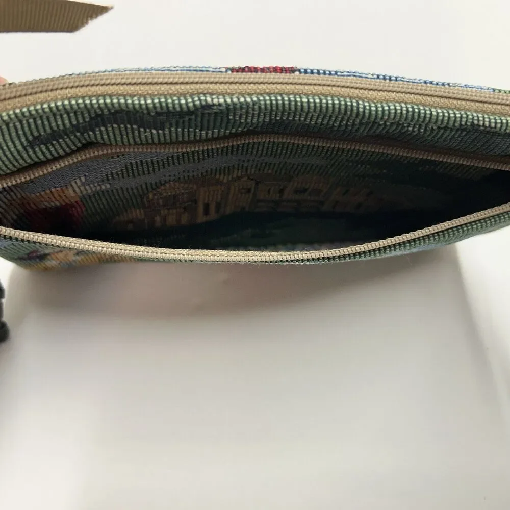 VTG Tapestry Golfer Tapestry Pouch Makeup Case Designs By Sandra USA Handcrafted